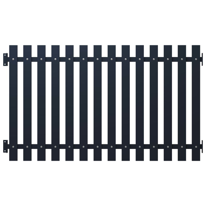 Panou De Gard Antracit 170,5 X 125 Cm Oțel Vopsit Electrostatic