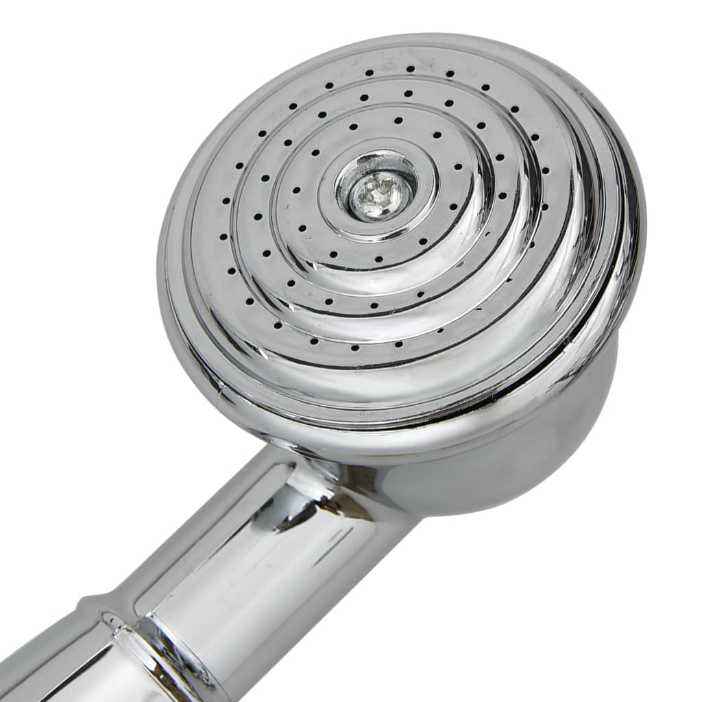 Baterie Cadă Cu 2 Robinete + Deviator Duș De Mână Chrome Retro