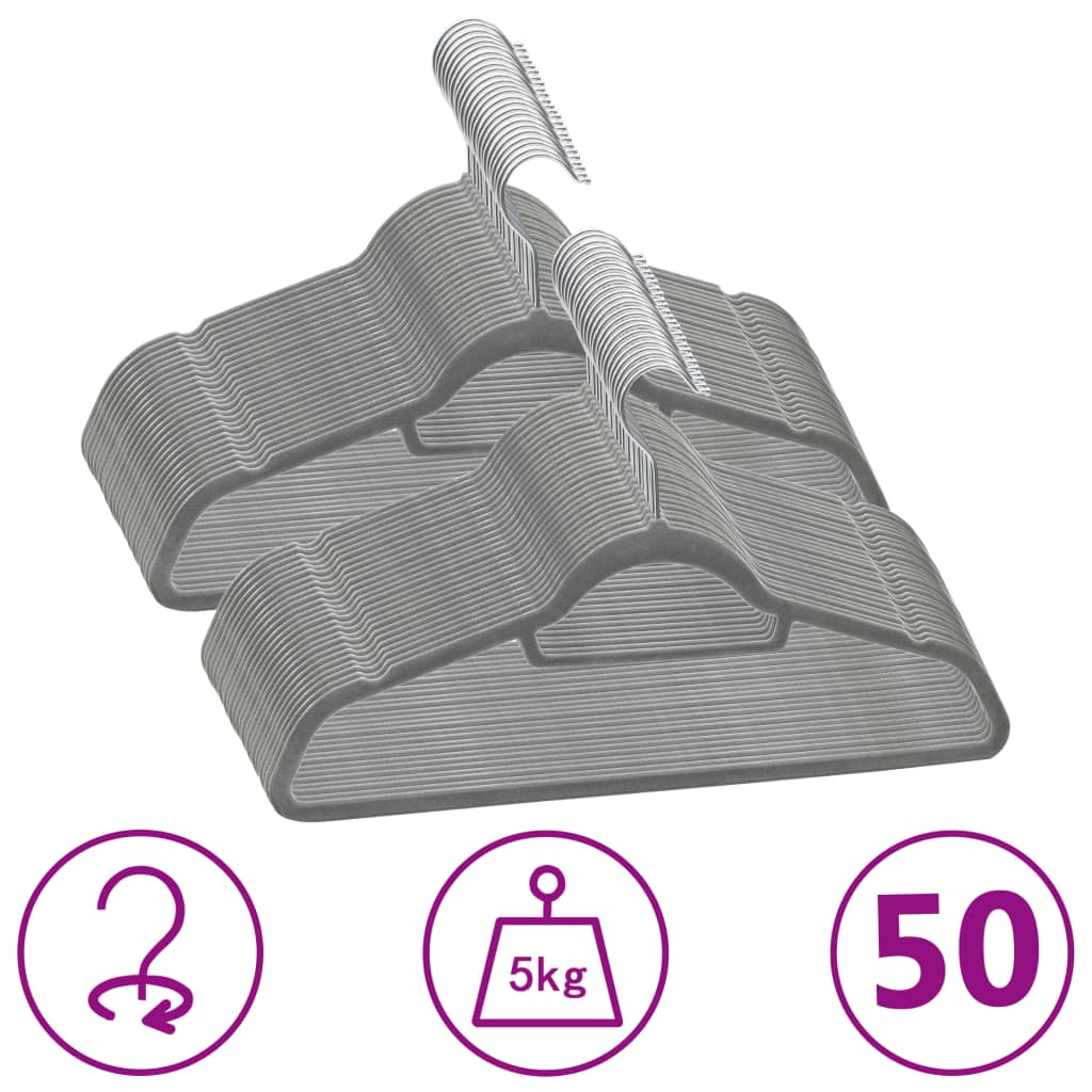 Set De Umerașe Anti-Alunecare, 20 Buc., , Catifea