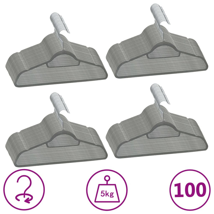 Set De Umerașe Anti-Alunecare, 20 Buc., , Catifea