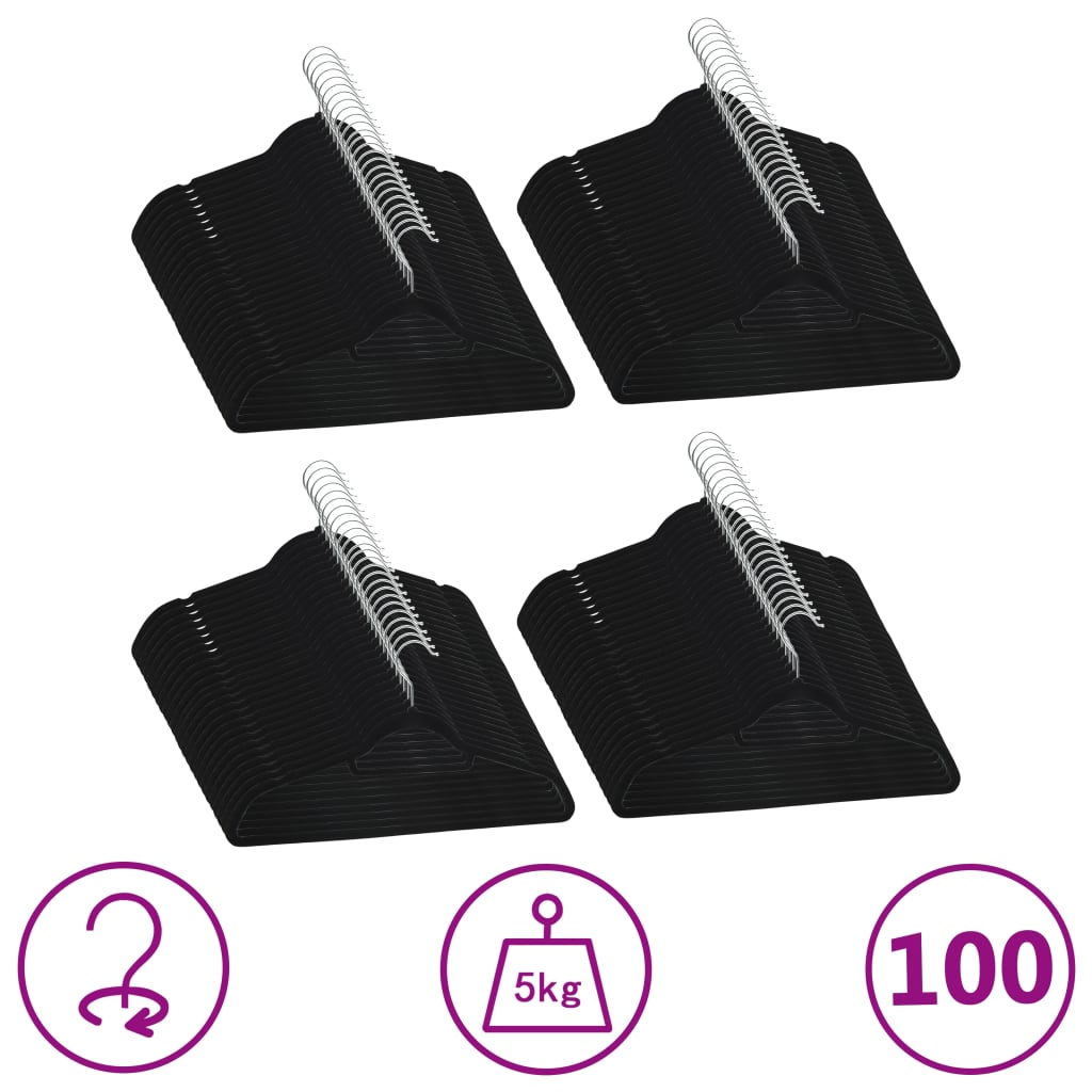Set De Umerașe Anti-Alunecare, 20 Buc., , Catifea