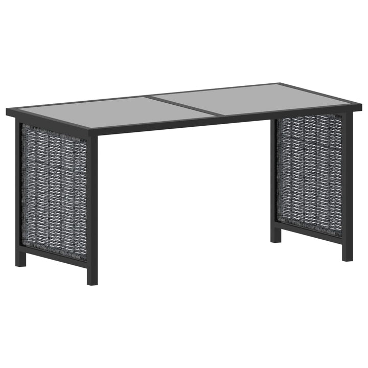 Set Mobilier De Grădină Cu Perne, 9 Piese, Antracit, Poliratan