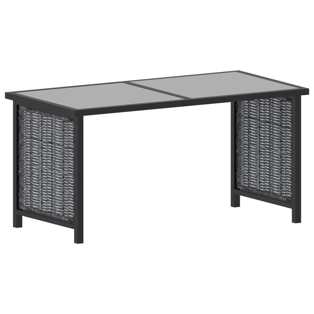 Set Mobilier De Grădină Cu Perne, 8 Piese, Antracit, Poliratan