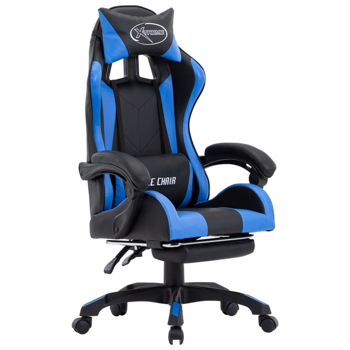 Scaun De Racing Suport Picioare, , Piele Ecologică