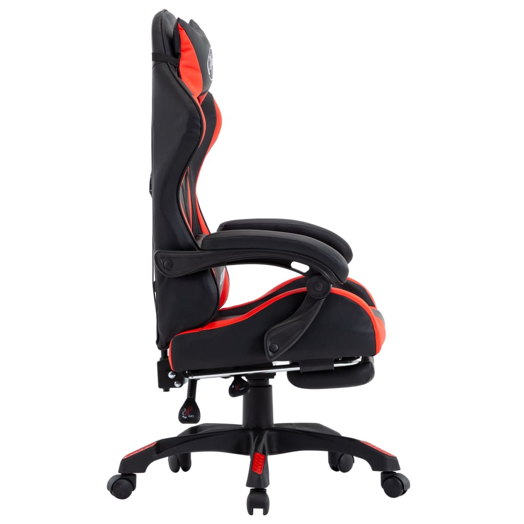 Scaun De Racing Suport Picioare, , Piele Ecologică