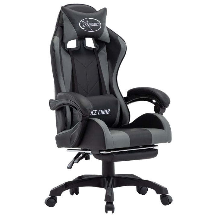 Scaun De Racing Suport Picioare, , Piele Ecologică