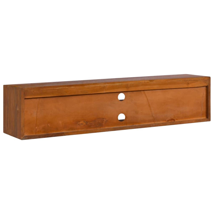 Dulap Tv Montat Pe Perete, 135 X 30 X , Lemn Masiv De Tec