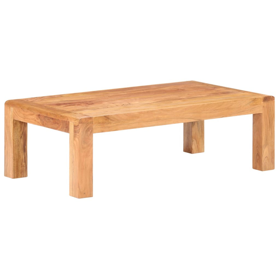 Masă De Cafea 110X60X35Cm Lemn Masiv Acaciacu Finisaj Tip Miere