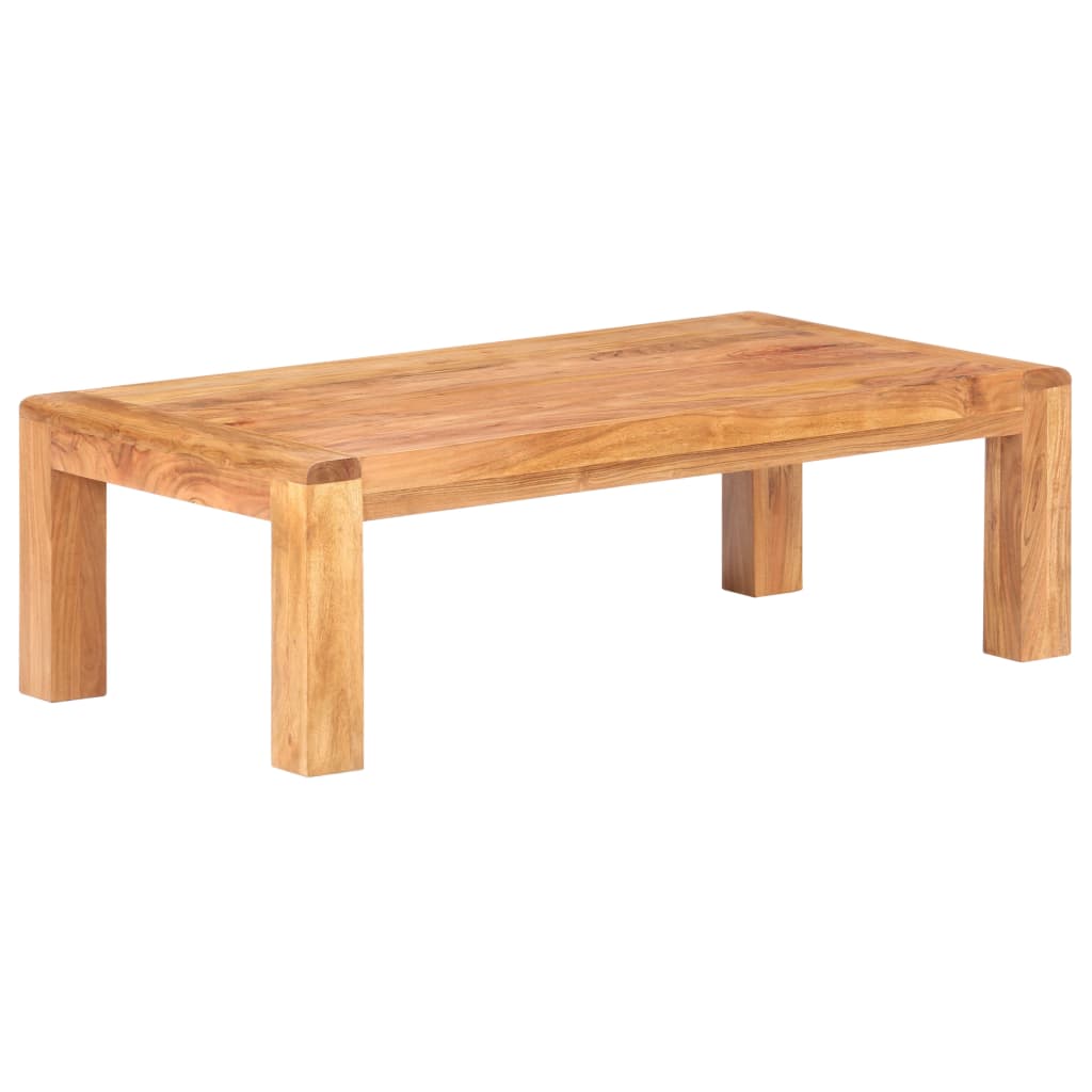 Masă De Cafea 110X60X35Cm Lemn Masiv Acaciacu Finisaj Tip Miere