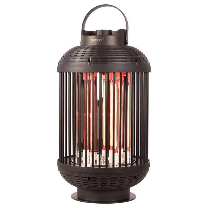 Sunred Încălzitor De Masă Indox, 1200 W, Halogen, Negru