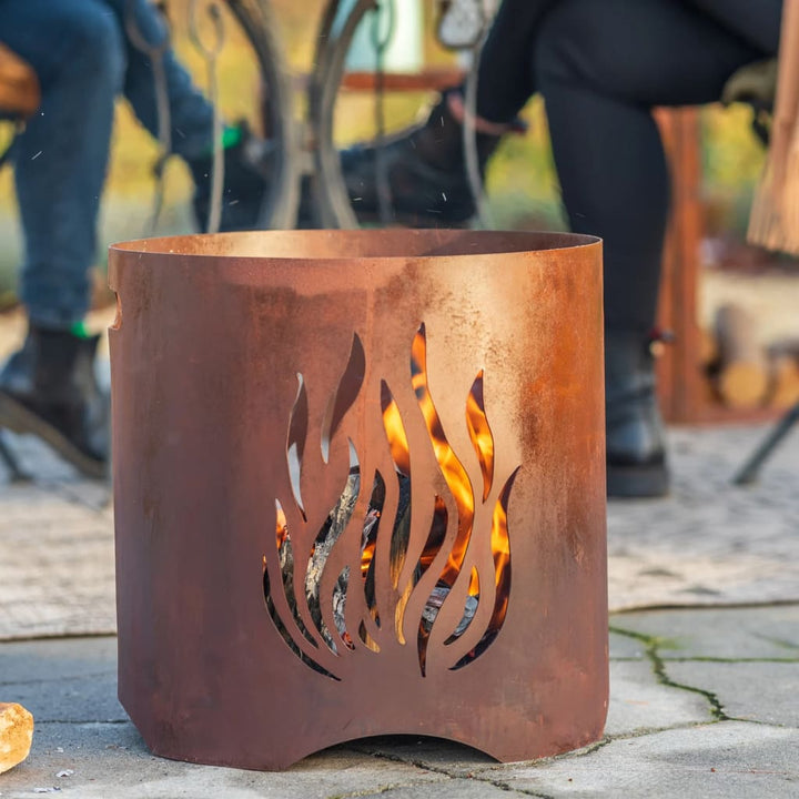 Redfire Șemineu De Grădină Lucrat Manual &quot;Kiruna&quot; Oțel Ruginiu