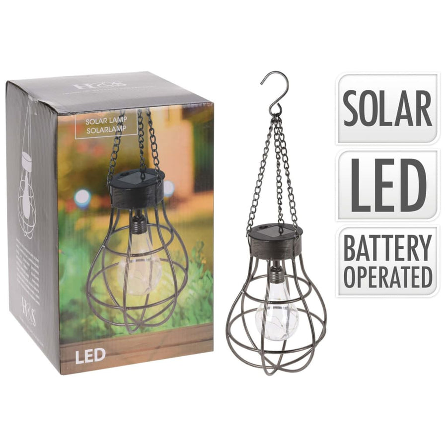 Progarden Lampă Cu Bec Solar, Cu 10 Led-Uri, Metal