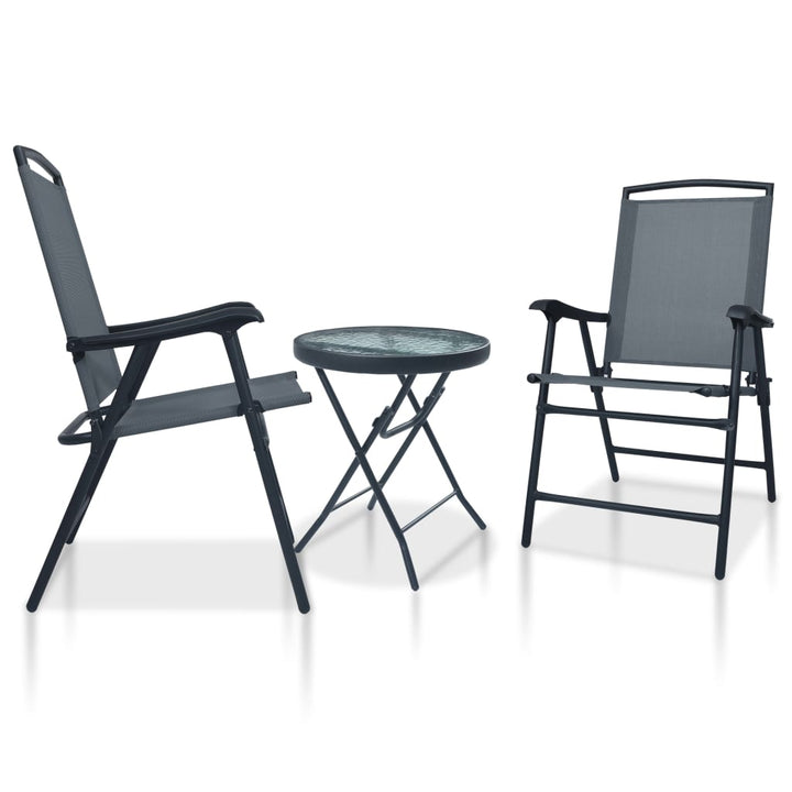 Set Mobilier Bistro, 3 Piese, , Oțel