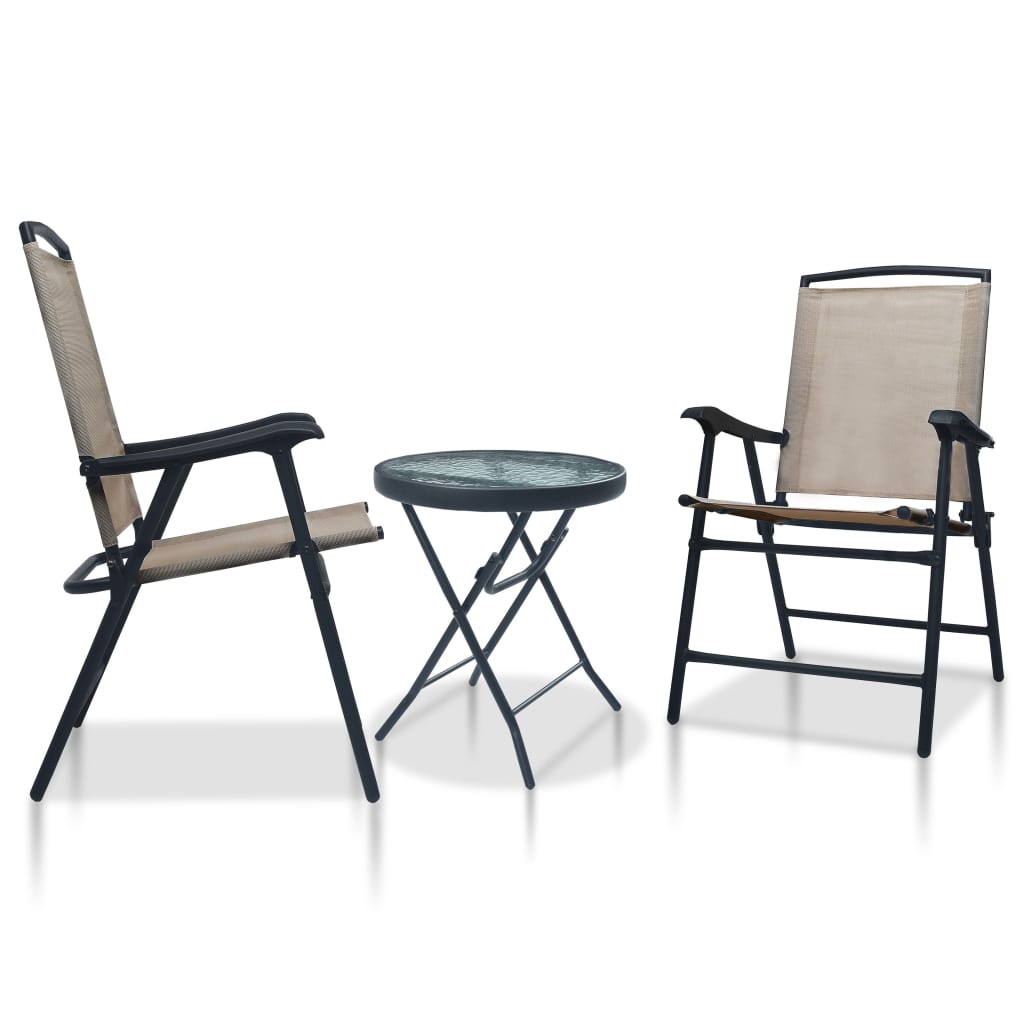 Set Mobilier Bistro, 3 Piese, , Oțel