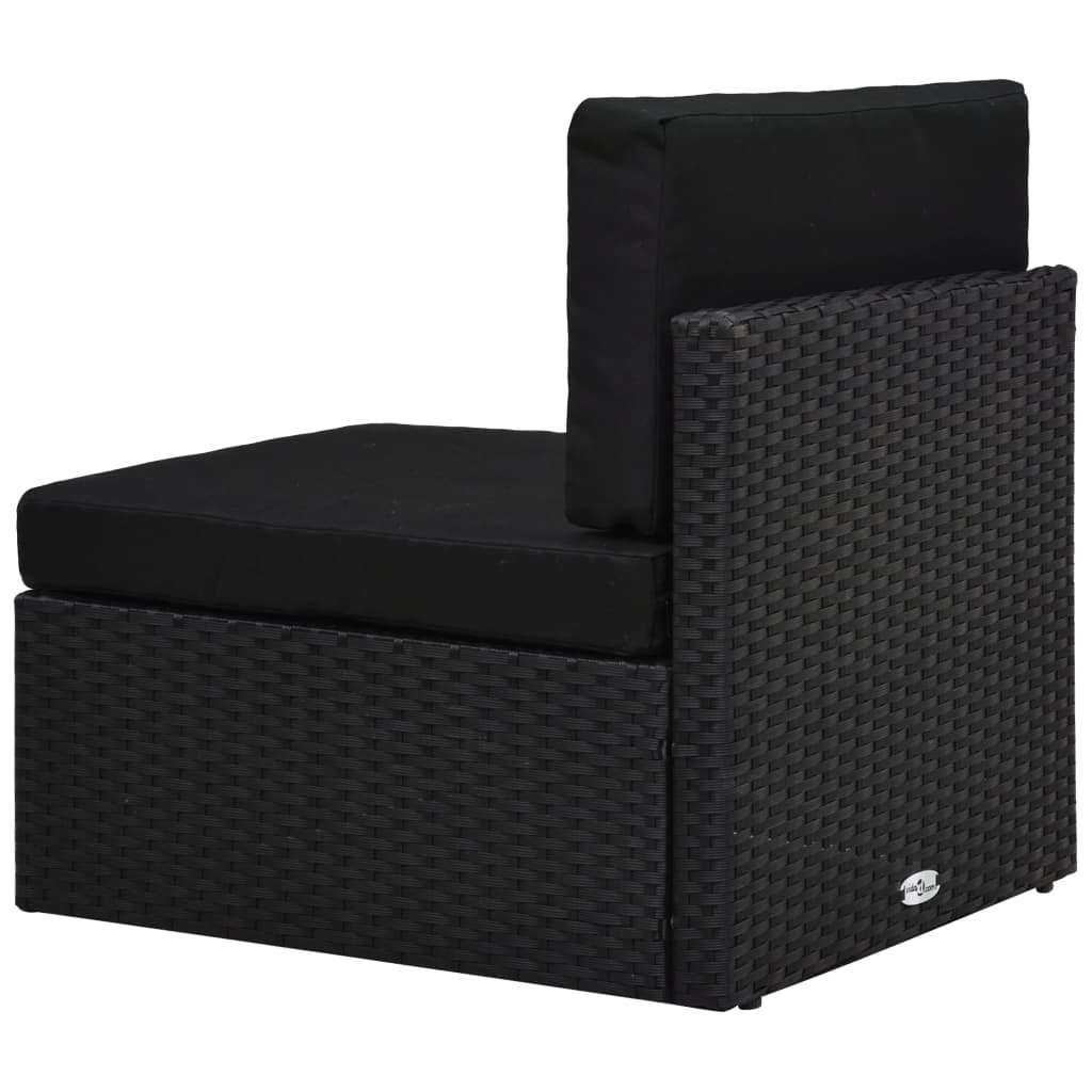 Set Mobilier De Grădină, 7 Piese, , Poliratan