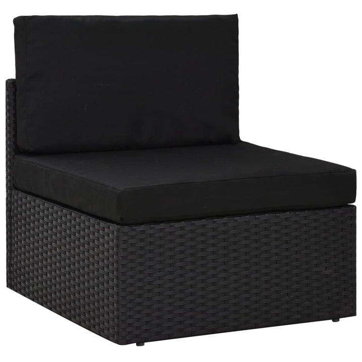 Set Mobilier De Grădină, 7 Piese, , Poliratan