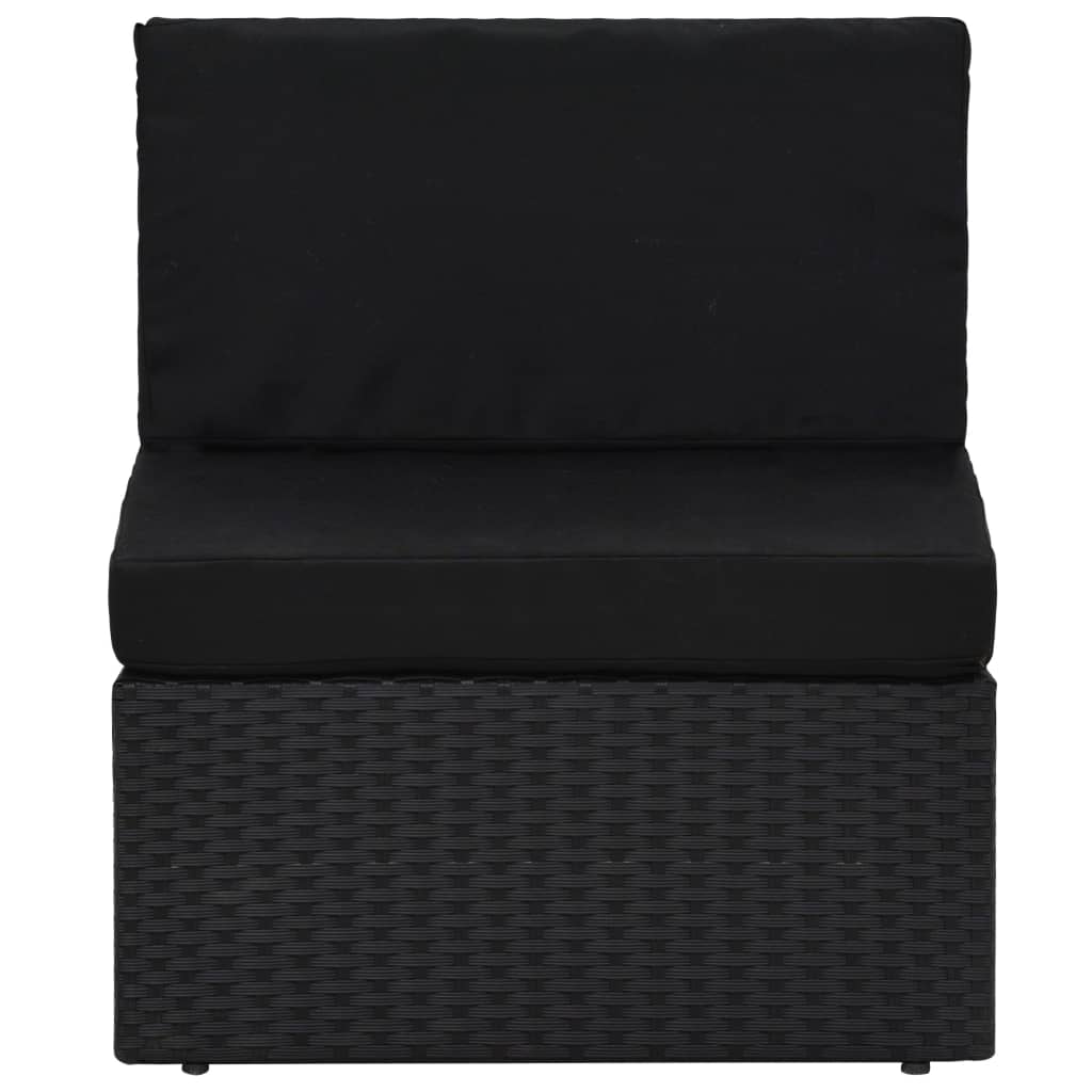 Set Mobilier De Grădină, 7 Piese, , Poliratan