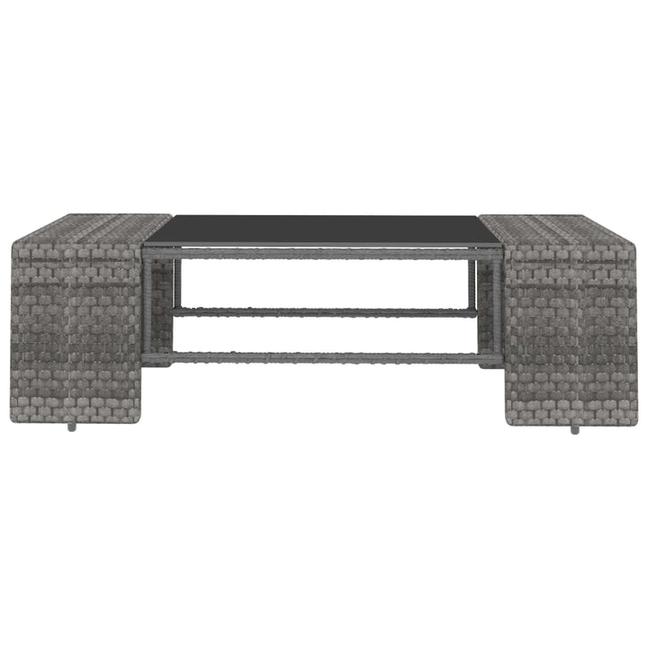 Set Mobilier De Grădină, 5 Piese, , Poliratan