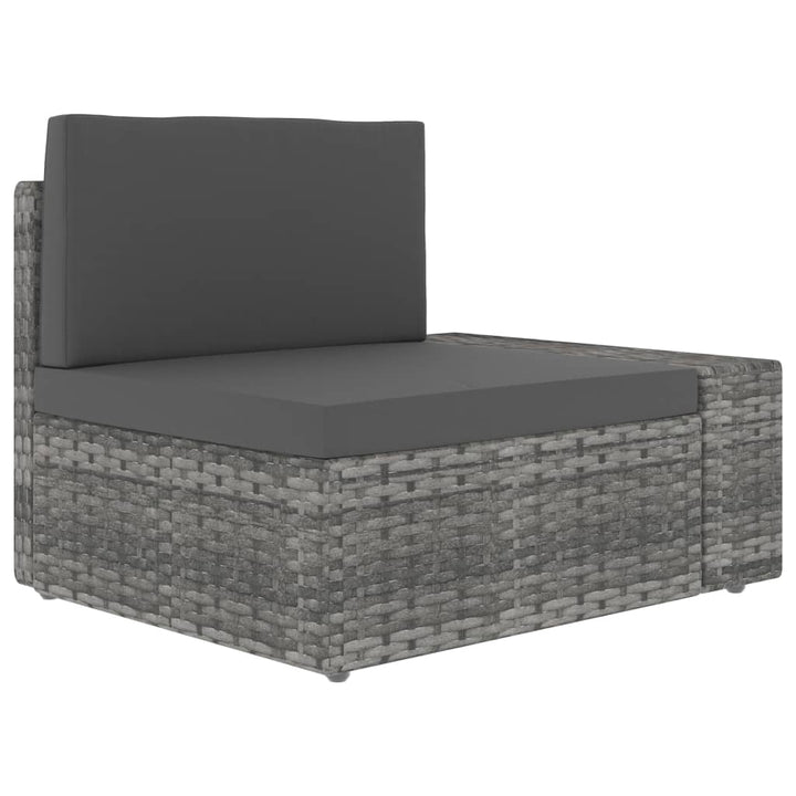 Set Mobilier De Grădină, 5 Piese, , Poliratan