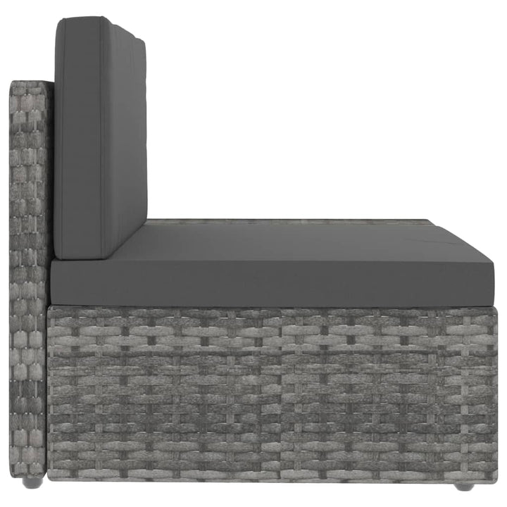 Set Mobilier De Grădină, 5 Piese, , Poliratan
