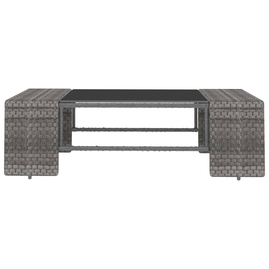 Set Mobilier De Grădină, 4 Piese, , Poliratan