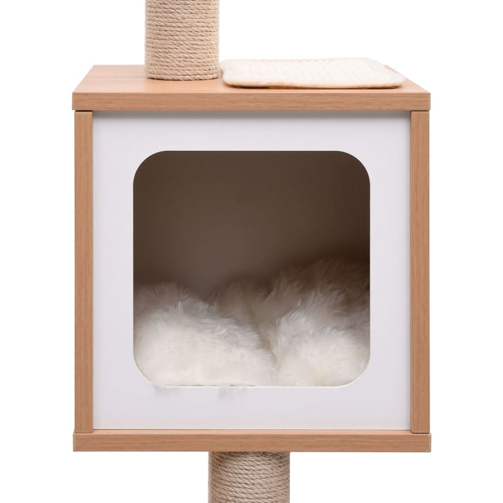 Ansamblu Pentru Pisici, Covoraș De Zgâriere Din Sisal, 129 Cm