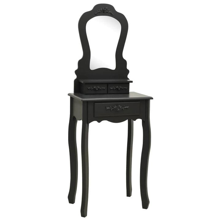Set Masă De Toaletă Cu Taburet 50X59X136 Cm Paulownia