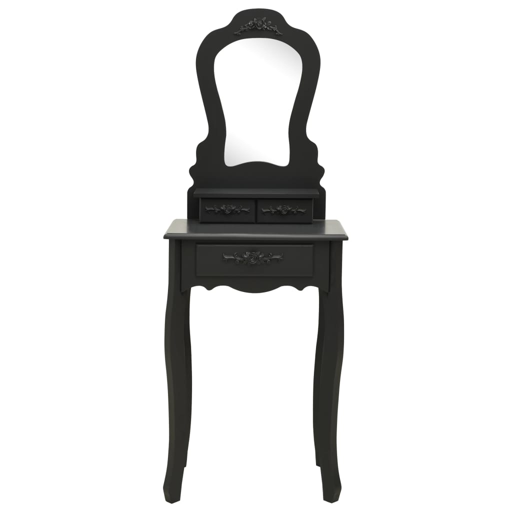 Set Masă De Toaletă Cu Taburet 50X59X136 Cm Paulownia