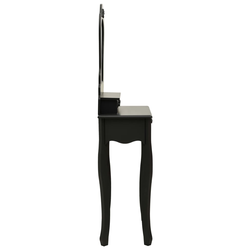 Set Masă De Toaletă Cu Taburet 50X59X136 Cm Paulownia