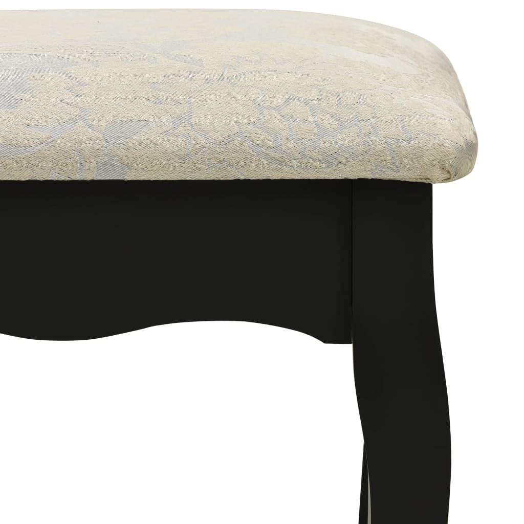Set Masă De Toaletă Cu Taburet 50X59X136 Cm Paulownia