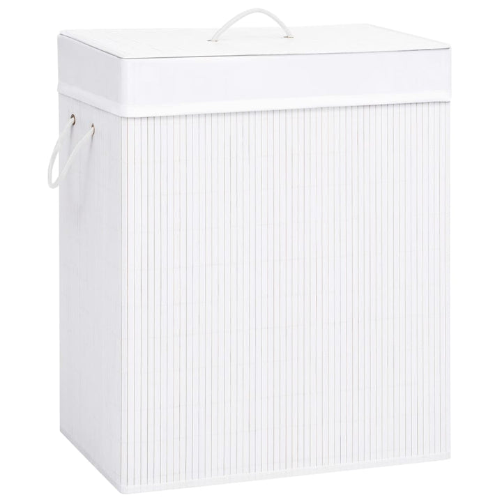 Coș De Rufe Din Bambus Cu 2 Secțiuni, 72 L