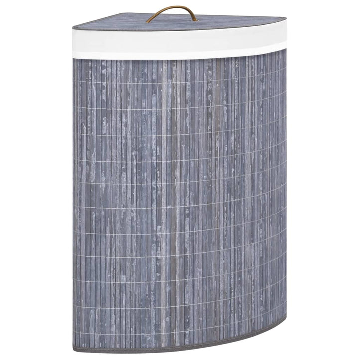 Coș De Rufe Din Bambus, Pentru Colț, , 60 L