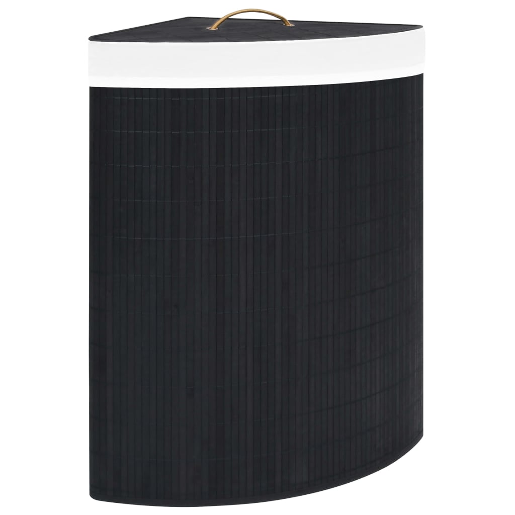 Coș De Rufe Din Bambus, Pentru Colț, , 60 L