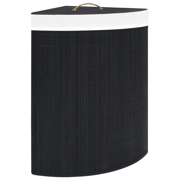 Coș De Rufe Din Bambus, Pentru Colț, , 60 L