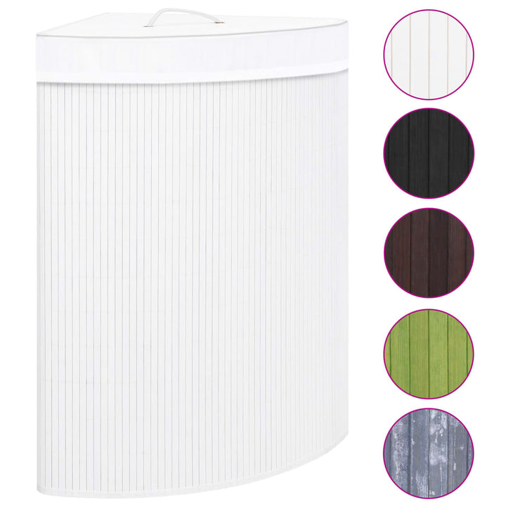 Coș De Rufe Din Bambus, Pentru Colț, , 60 L