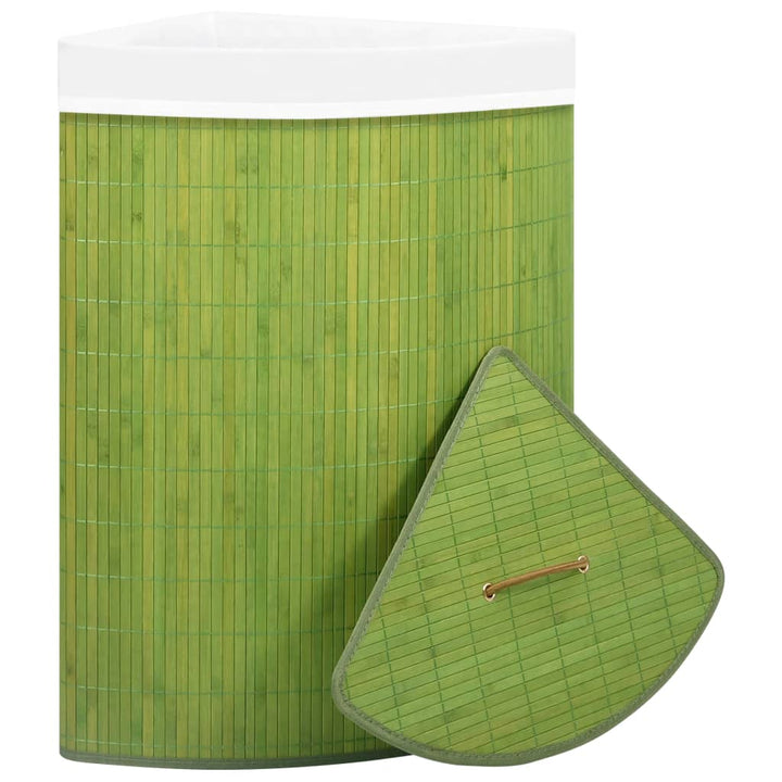 Coș De Rufe Din Bambus, Pentru Colț, , 60 L