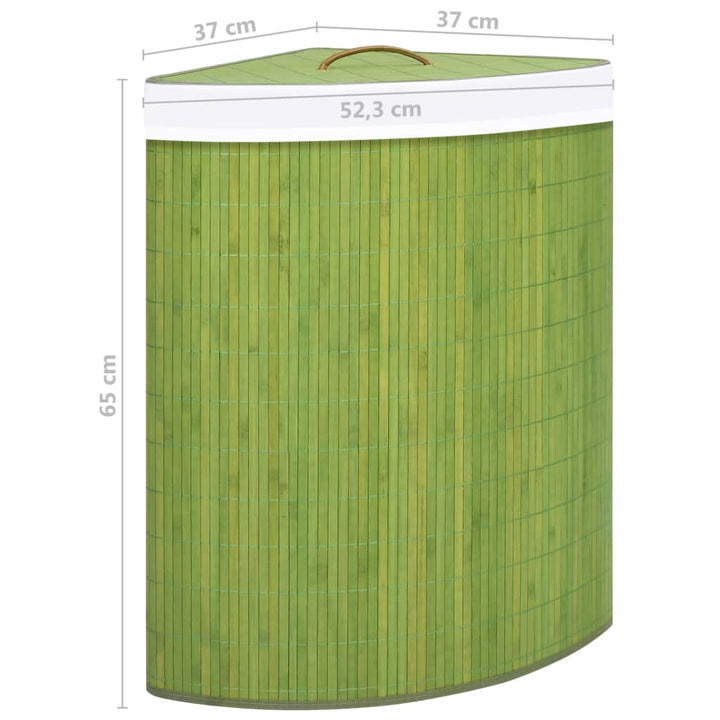 Coș De Rufe Din Bambus, Pentru Colț, , 60 L