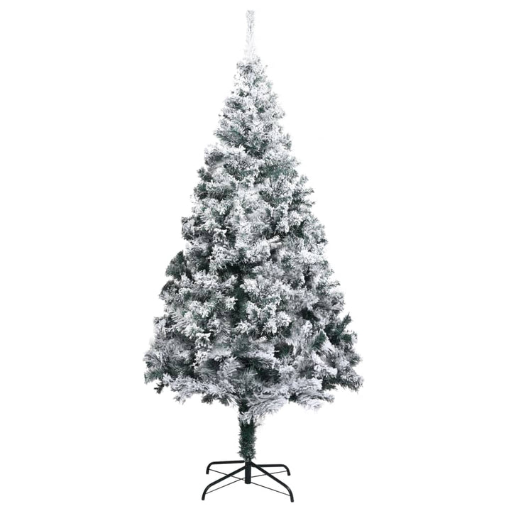 Pom De Crăciun Artificial Cu Zăpadă, Verde, 210 Cm, Pvc