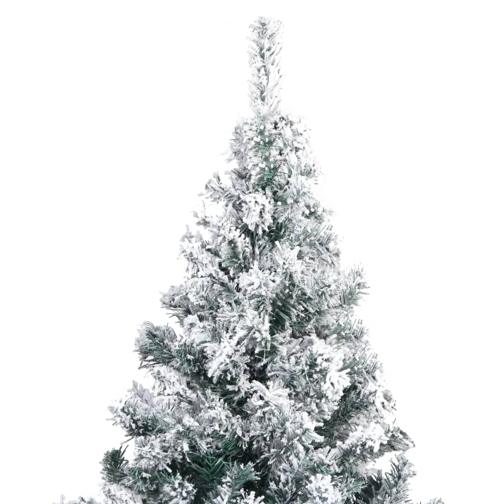 Pom De Crăciun Artificial Cu Zăpadă, Verde, 210 Cm, Pvc