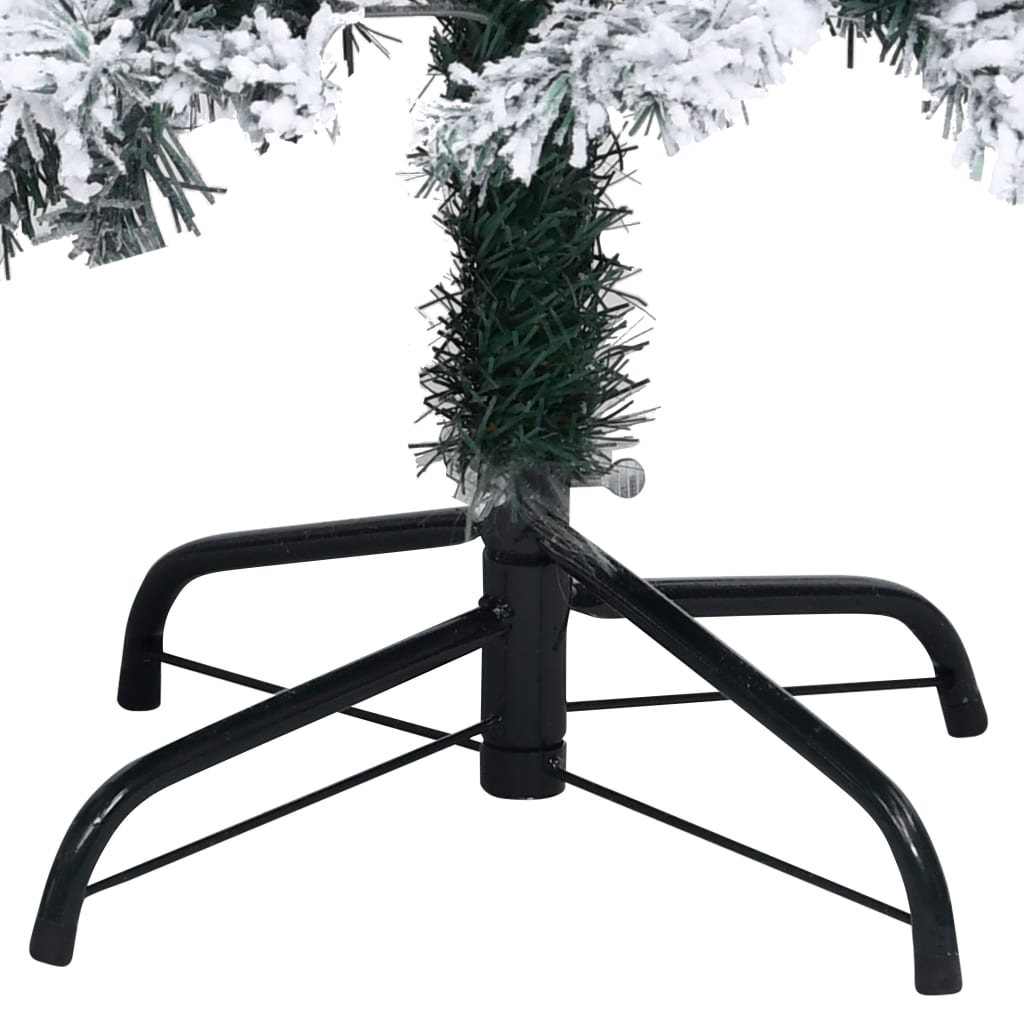 Pom De Crăciun Artificial Cu Zăpadă, Verde, 210 Cm, Pvc
