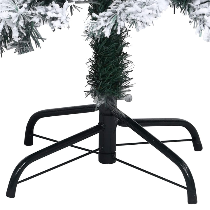 Pom De Crăciun Artificial Cu Zăpadă, Verde, 210 Cm, Pvc