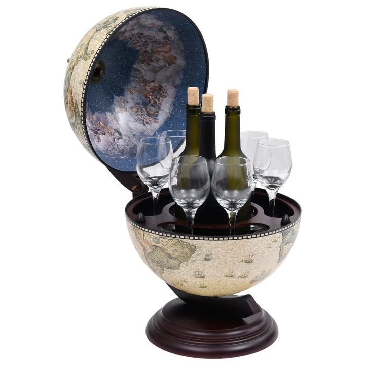 Bar Tip Glob Pământesc Stativ Sticle Vin, , Eucalipt