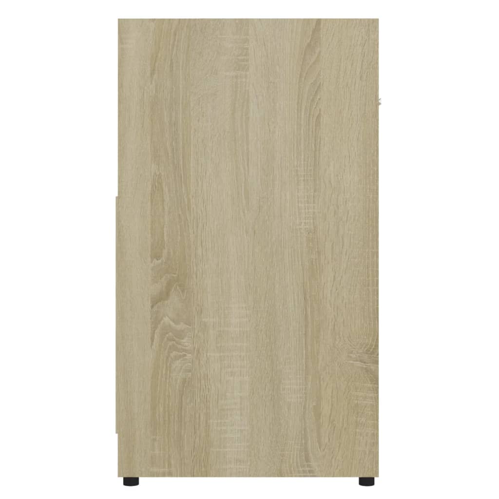 Dulap De Baie, Stejar Sonoma, 60X33X61 Cm, Lemn Prelucrat