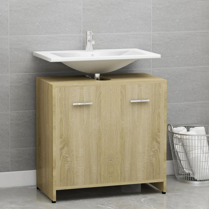 Dulap De Baie, Stejar Sonoma, 60X33X61 Cm, Lemn Prelucrat