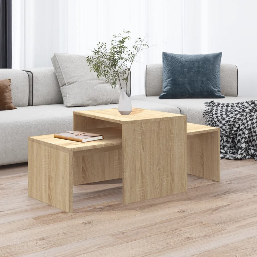 Set Măsuțe De Cafea, , 100X48X40Cm, Lemn Prelucrat
