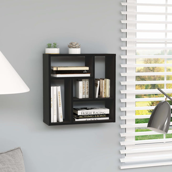 Raft De Perete Alb Extralucios 45,1X16X45,1 Cm Lemn Prelucrat