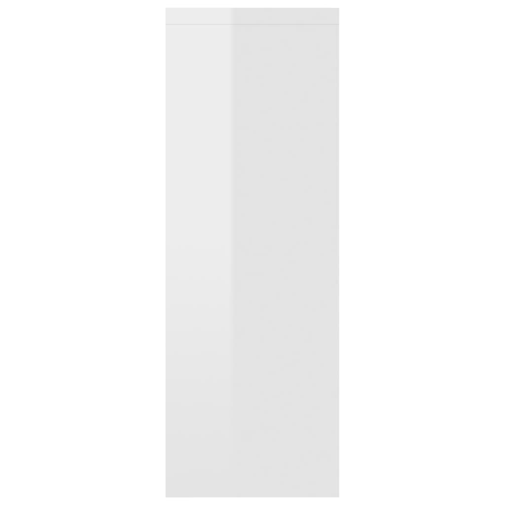 Raft De Perete Alb Extralucios 45,1X16X45,1 Cm Lemn Prelucrat