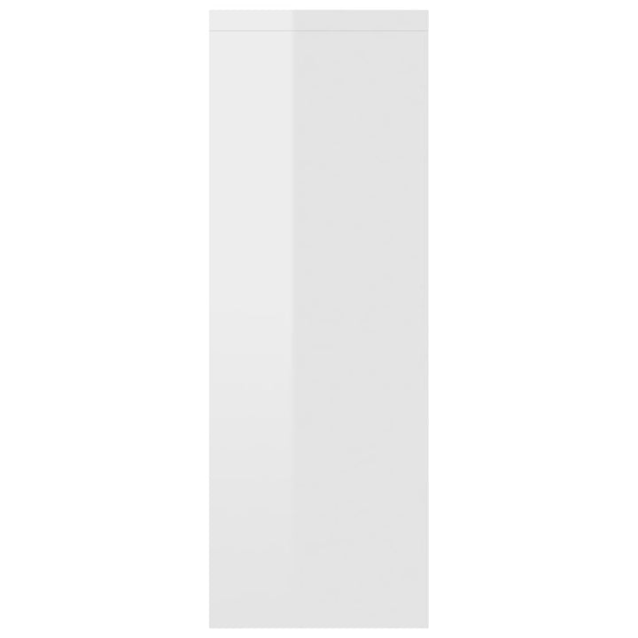 Raft De Perete Alb Extralucios 45,1X16X45,1 Cm Lemn Prelucrat