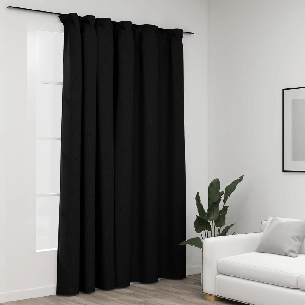Draperii Opace, Aspect De In, , 290 X 245 Cm, Cu Cârlige