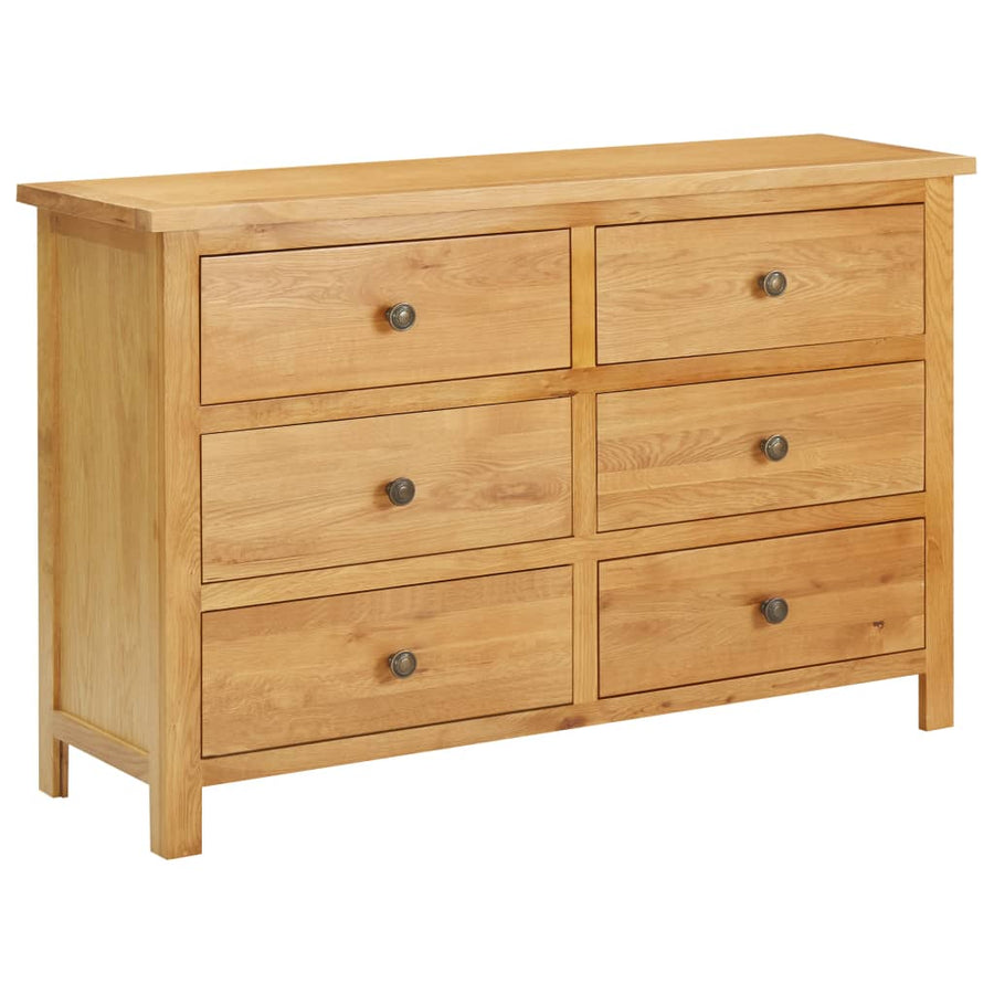 Dulap Cu Sertare, 105 X 33,5 X 73 Cm, Lemn Masiv Stejar